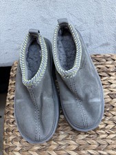 Koolaburra by UGG Burree Platform Slipper Women 6 Grey Suede Faux Fur 1123635
