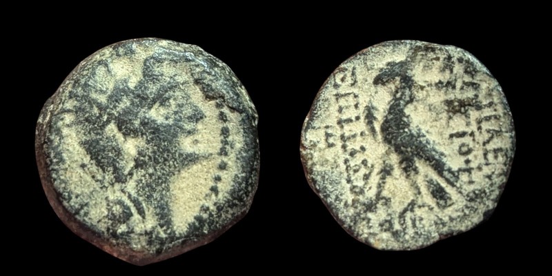 ANTIOCHOS VIII Grypos Greek Ancient Seleucid ARTEMIS & APOLLO Coin, 121 BC
