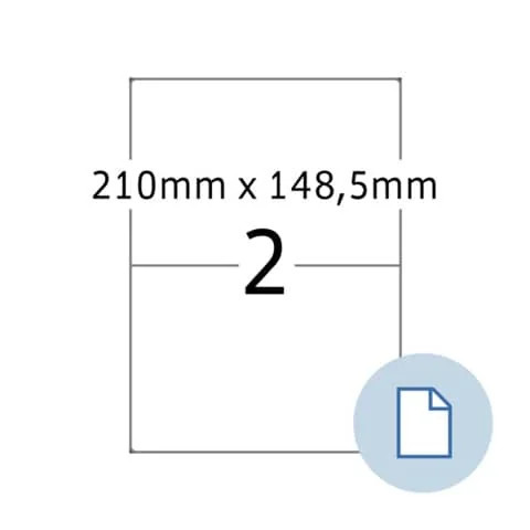 Herma Folien-Etiketten Dataprint, 210 X 148,5 Mm, Weiß 1 Bis 12 Stk Spare 3%-image