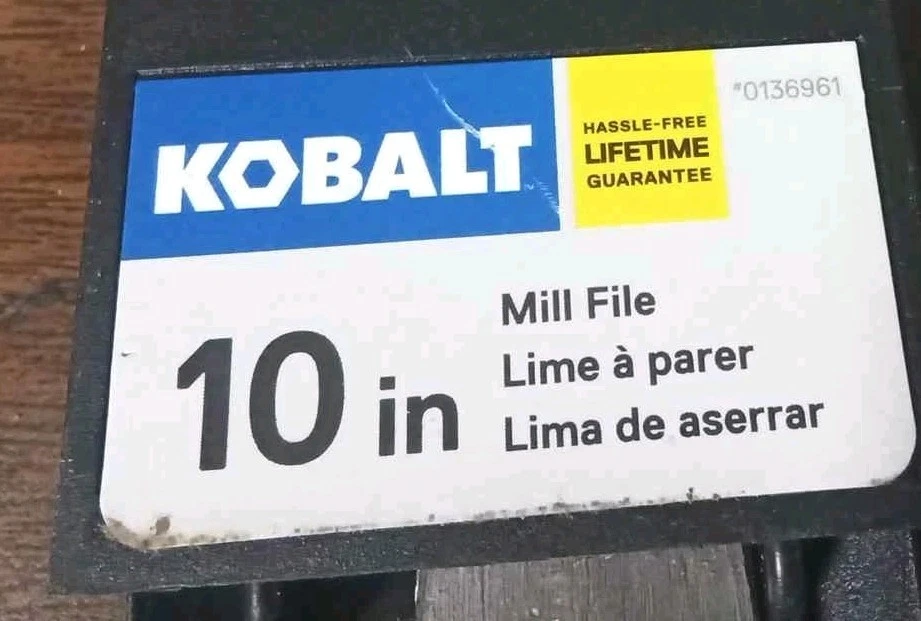 10" Kobalt CRESCENT 08642NN FLAT MILL BASTARD FINE HAND CUT FILE - Image 2 of 4