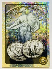 STANDING LIBERTY QUARTER #5  2024 Cardsmiths Currency S4 Mega MATRIX HoloFoil