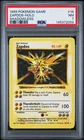 1999 POKEMON BASE SET SHADOWLESS #16 ZAPDOS-HOLO PSA 7
