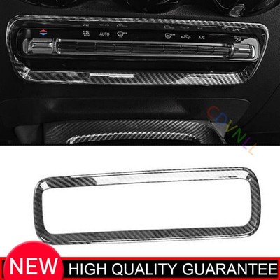 For Benz GLB W247 20-2024 Carbon Fiber Car Central AC Button Control Cover Trim