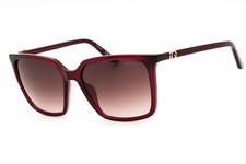 New Guess GU00258 69F Shiny Bordeaux/Brown Gradient 56-16-140 Sunglasses