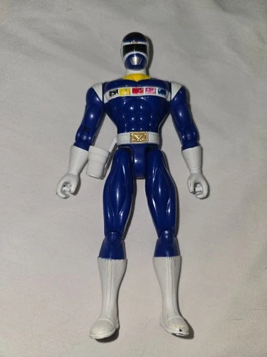 Vintage Power Rangers In Space Action Figure 5.5" Blue Ranger 1997 Bandai