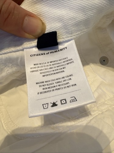 Citizens Of Humanity Jeans, “ Daphne Crop”, White, Size 26 - Picture 9 of 15