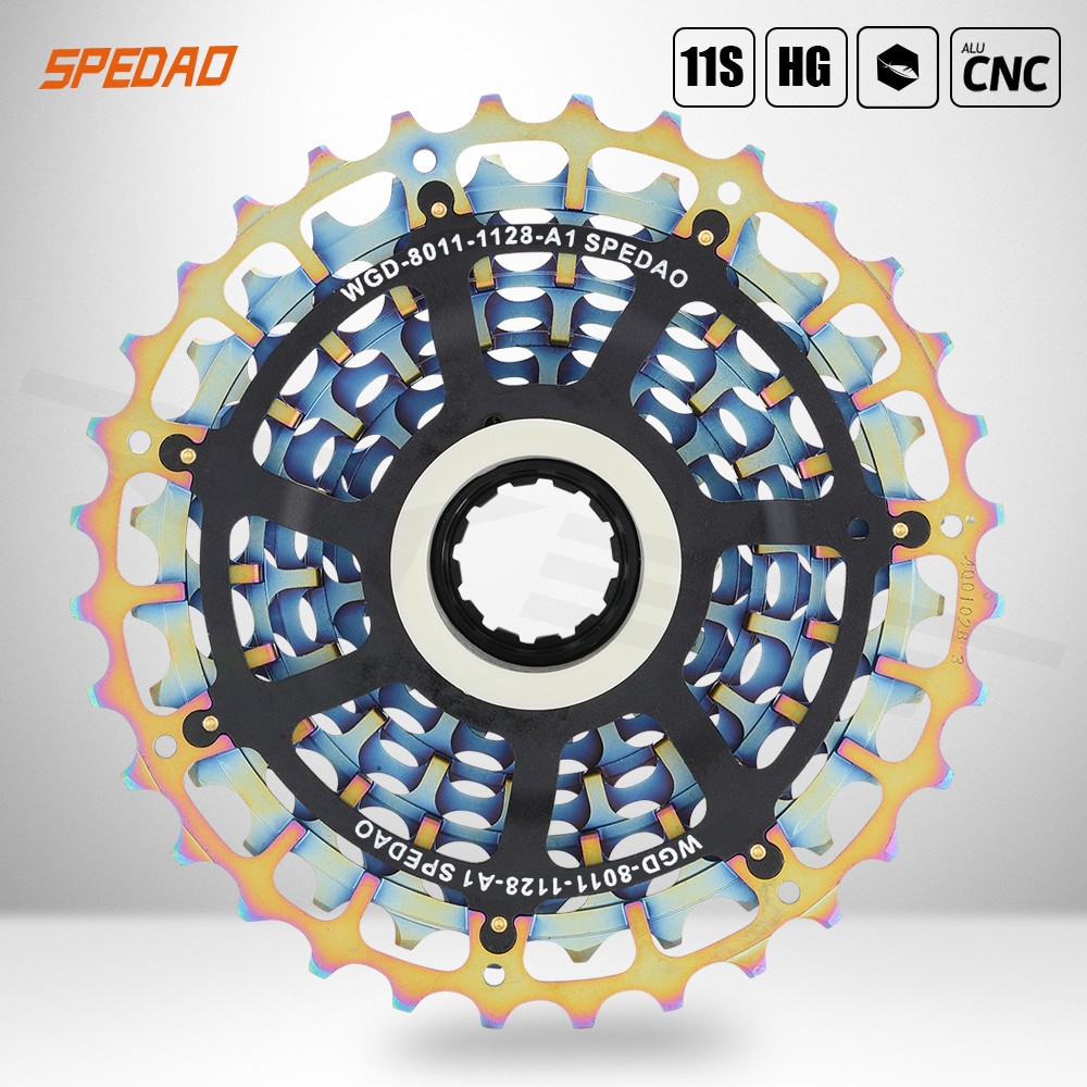 SPEDAO Cassetta 11 velocità 11-28/32/34T ultraleggera CNC HG bici da corsa ruota libera foto 4