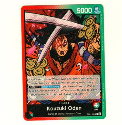 Kozuki Oden Land Of Wano EB01-001 One Piece Trading Card