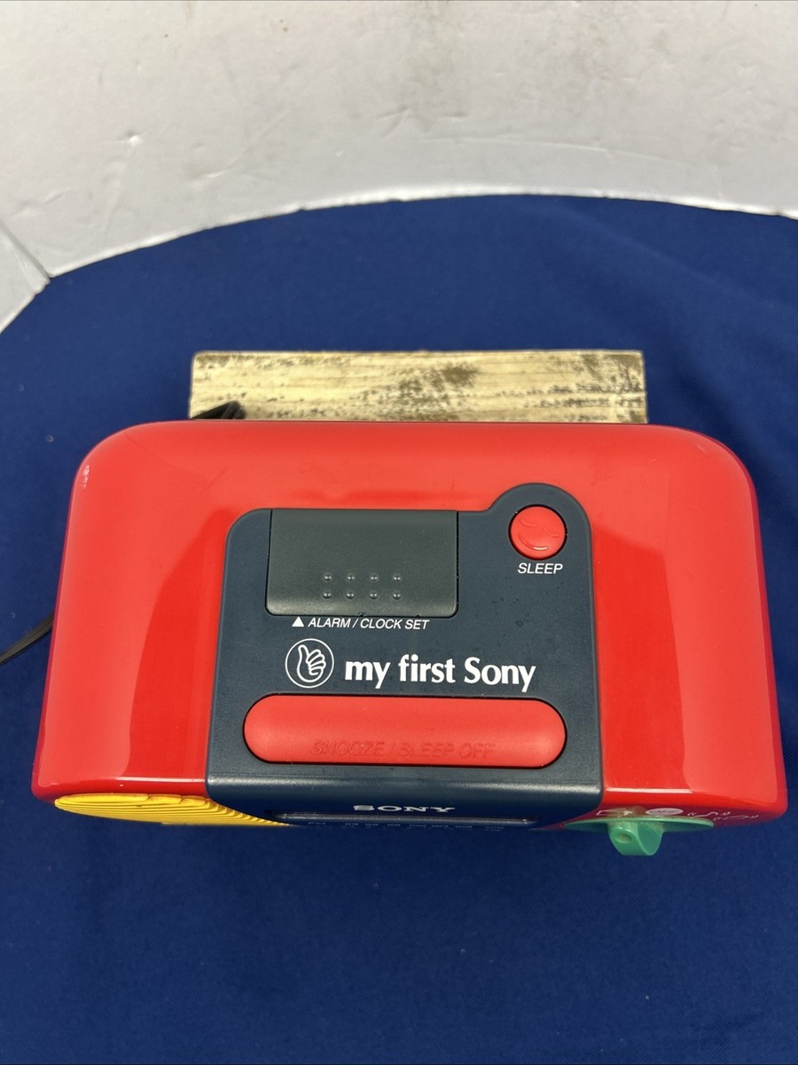 ラジオ・コンポ my first sony ICF-C6000 clock radio Vintage SONY MY FIRST Sony Clock/Radio Model ICF C6000 Red