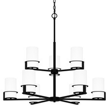 Quoizel SEY5032 Seymour 9 Light 33"W Chandelier - Black