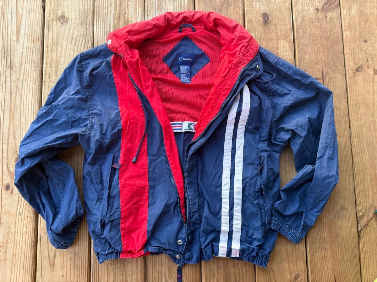 Vintage Catalina Jacket Derby Varsity Bomber Mens Medium Striped