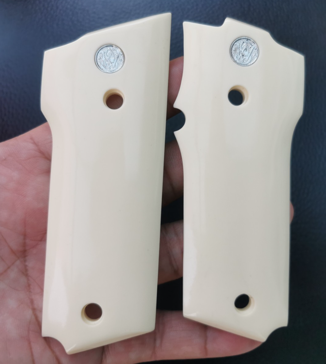 S&W MODEL 59, 459, 559, 659 GRIPS IMITATION IVORY HANDMADE