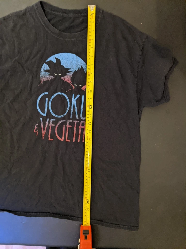 Goku And Vegeta Small Black T-shirt Anime Dragon Ball Z - Image 3 of 4