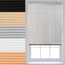 FURNISHED Venetian Window Blinds PVC Shutters Child Safe Fit Trimmable Shades