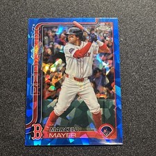Marcelo Mayer Rookie RC 2025 Topps Chrome Update Sapphire Card #USC9 Red Sox