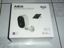 AQiA 2k SC155-WQ3 Smart Battery Camera V2 with Solar Panel - New in Box 