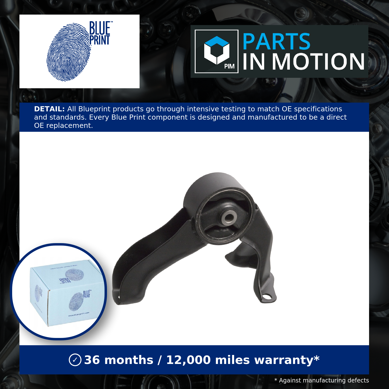 Engine Mount fits MITSUBISHI LANCER Mk8 2.0D Rear Centre 2008 on Mounting New - Image 7