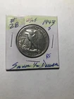 U.S.A. $.50 SILVER HALF DOLLAR: 1943S WALKING LIBERTY