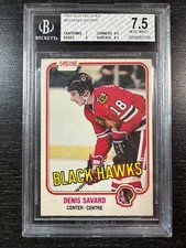 O-Pee-Chee OPC 1981-82 Denis Savard #63 RC rookie BGS Beckett 7.5