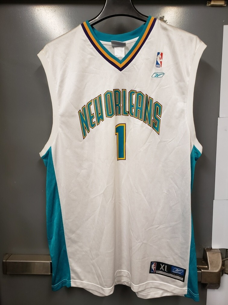 New Orleans Hornets Jersey Mens XL Baron Davis NBA Reebok