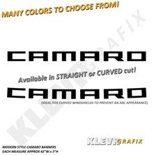 Camaro Chevy Chevrolet Vinyl Windshield Banner Decal Visor Decals Sticker Ss Rs