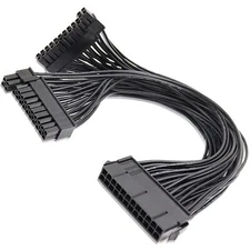 24Pin PSU Power Supply Dual 24pin20+4 Extension Cable for ATX Motherboard Fem...