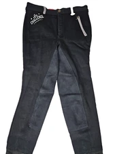 Horze Equestrian Pants Junior 150 Breeches  Warm Horse Riding Black