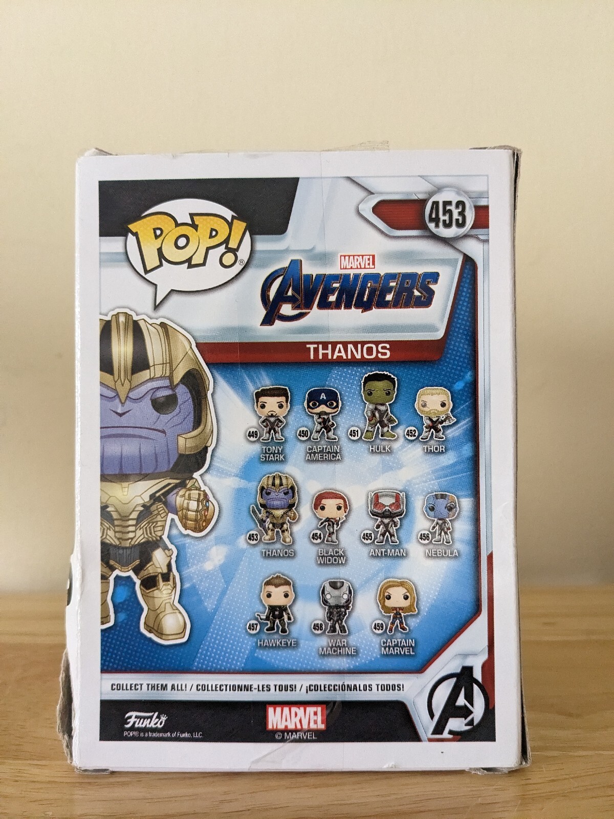 FREE SHIPPING! Avengers Endgame Thanos 453 Pop! Vinyl Figure FUNKO eBay