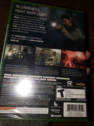 Alan Wake (Microsoft Xbox 360, 2010) - Picture 4 of 4