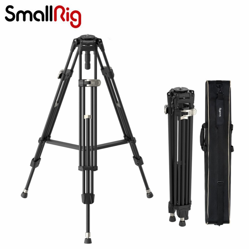 SmallRig Heavy-Duty Aluminum Alloy Tripod, 71"" Video Tripod w/ 75mm Bowl Adapter