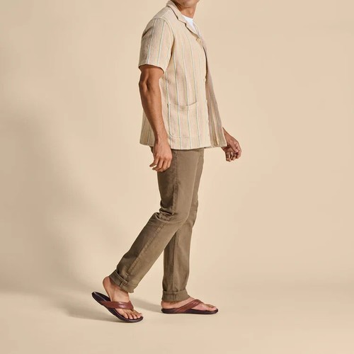 Sandalias Olukai Para Hombre Talla 12 Hiapo Chanclas Cómodas Playa Exterior-Ron/Madera Oscura - Imagen 13 de 18