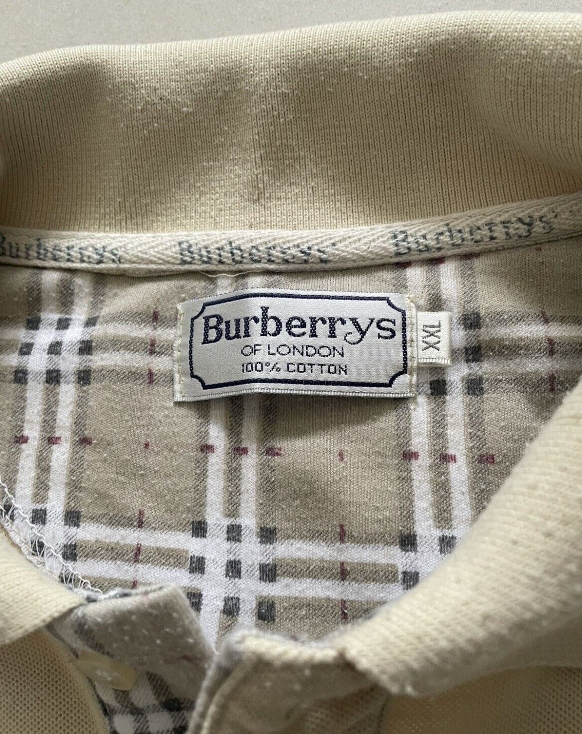 Rare Size 2XL Vintage Burberry Polo Shirt Nova Check image 6