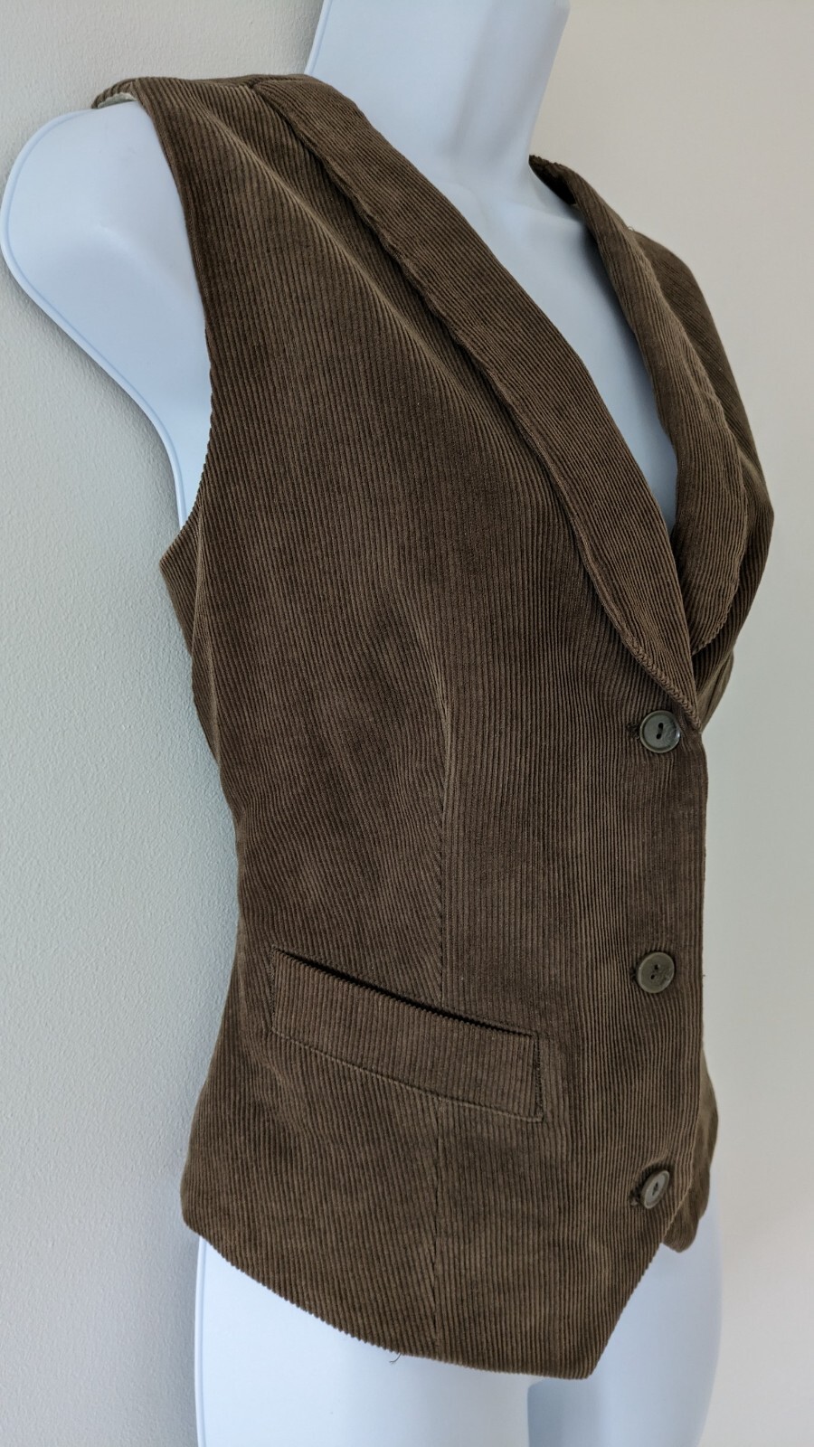 Ladies Brown Corduroy TOAST 100 Cotton Fitted Waistcoat UK 10 eBay