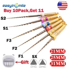 Dental Endo X-Pro Gold Taper Files Endodontic Rotary Root Canal Files 21/25/31MM