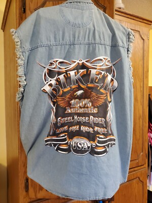 Lightning Clothing Biker's vest Biker Steel Horse Rider size L
