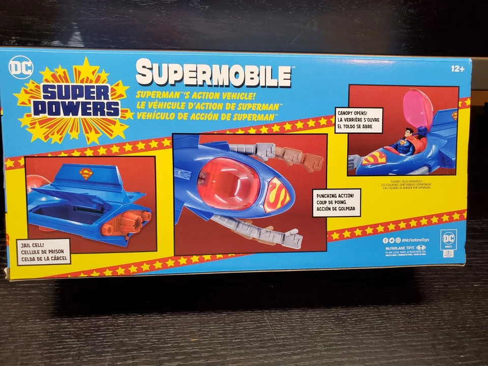 Figuras McFarlane DC Super Powers Superman Batman Darkseid Supermobile Batwing  Foto 3 de 4