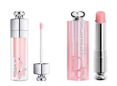 2x Dior Addict Lip Maximizer 001 & Lip Glow 001 In New Packaging