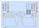 1/350 Nimitz-class aircraft carrier CVN-68 signal flags Markings Water Decal