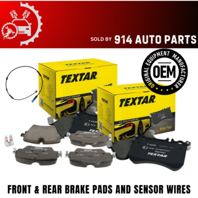Textar Front and Rear Brake Pads & Sensors Kit For Panamera 4S 2017-2020