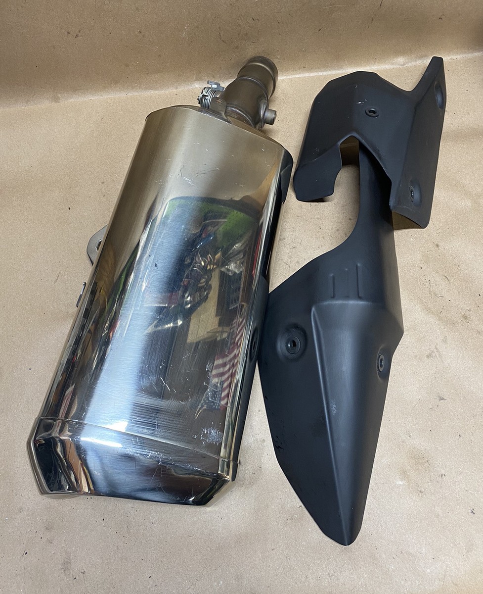 19-23 KAWASAKI NINJA ZX6R OEM EXHAUST PIPE MUFFLER SLIP ON CAN