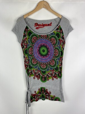 desigual t shirt dress Desigual ladies short sleeve t shirt dress size Xs style 40T2408