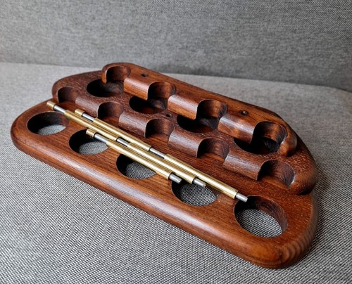 Pipe Stand for 9 Smoking Bowls - Wooden Pipe Holder - Tobacco Pipe Rack ...