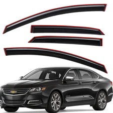 For 2014-2020 Chevy Impala In-Channel Smoke Rain Guard Window Visor Vent Shade