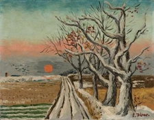 ERNEST FIENE : Winter Landscape : Archival Art Print