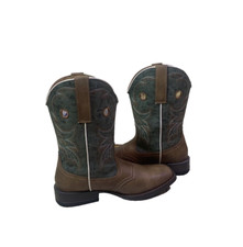 Roper Western Boots Mens Size 10 D Pad Insole Brown 12" shaft 09-020-1900-2201