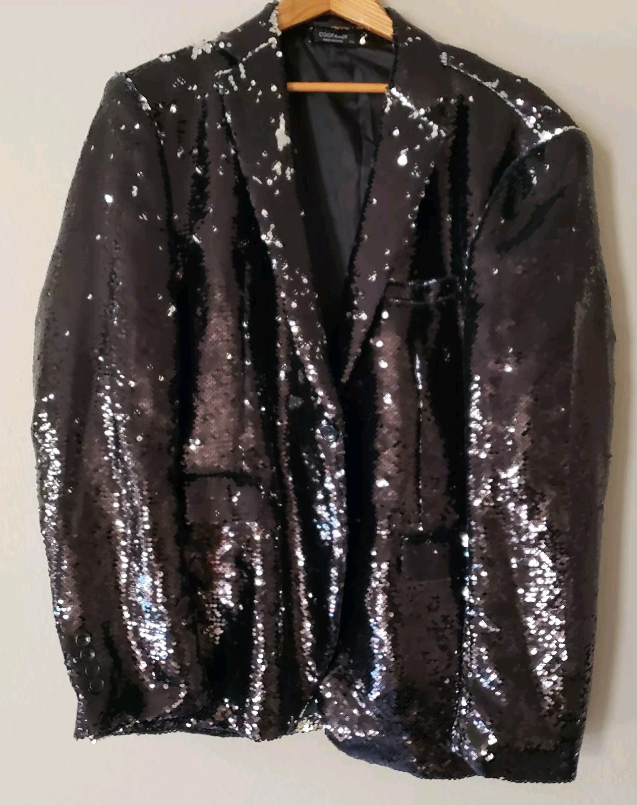 Coofandy Men's Brown Sequin Detail Basic Tuxedo J… - image 1