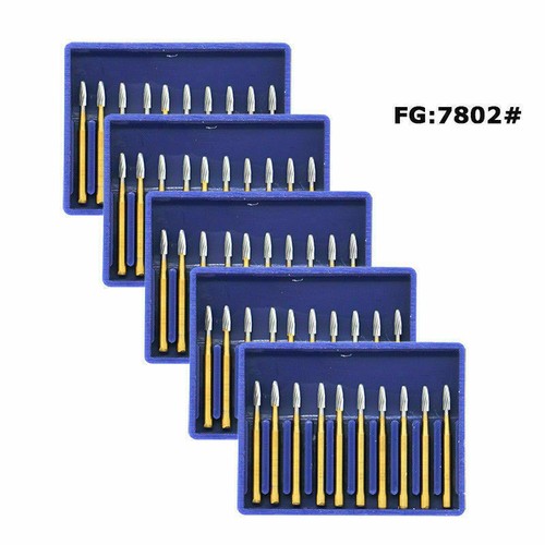10 Pcs Dental Carbide Steel Trimming Finishing Burs Tungsten Bur FG Handpiece - Afbeelding 123 van 193