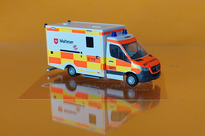Mercedes Sprinter WAS Ambulance – Perfex 1/43, Résine (Neuf)