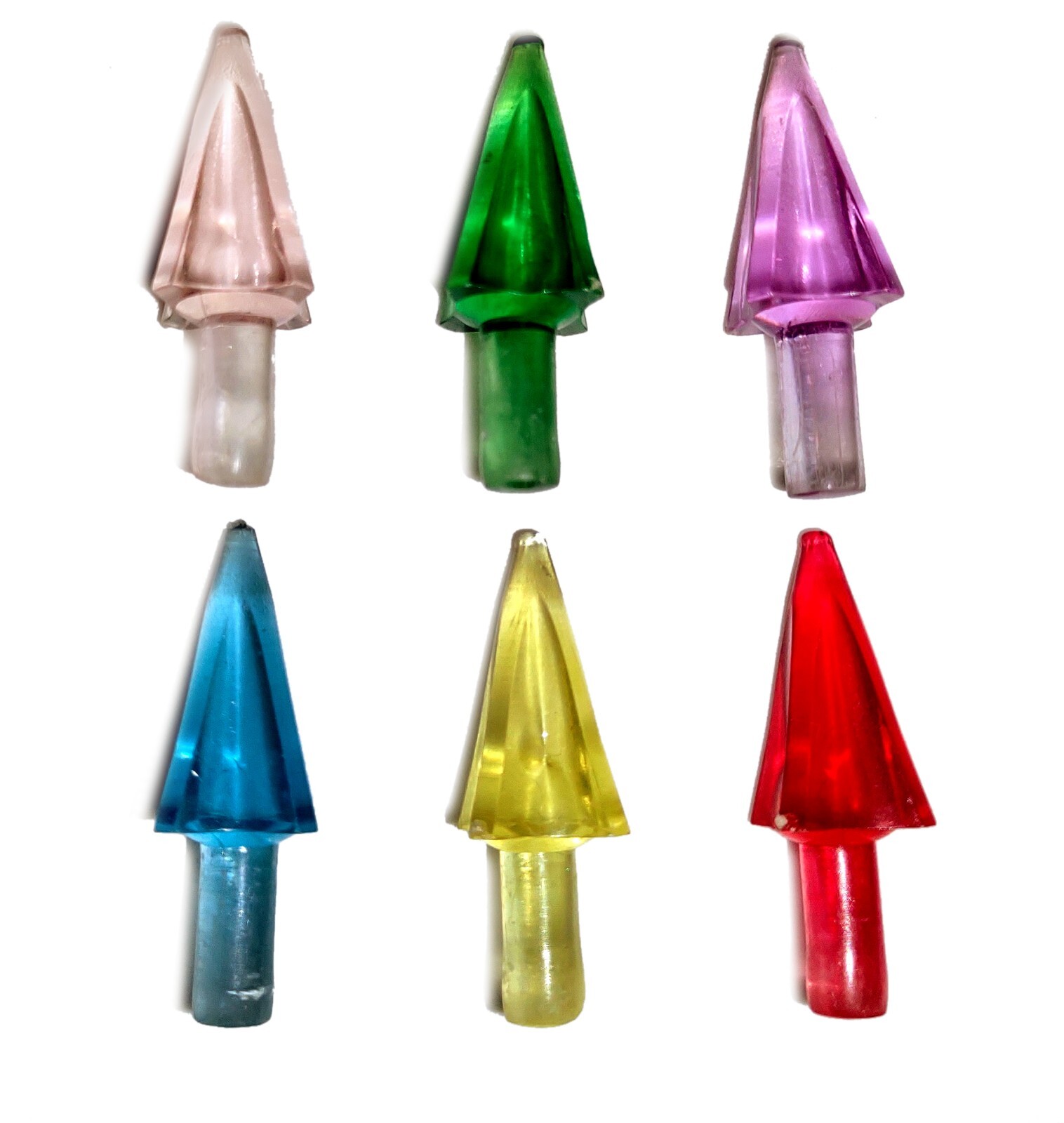 Vintage Spear Prism Bulb Replacement for Ceramic Christmas Tree NO