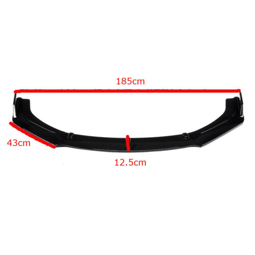 For Mitsubishi Eclipse Front Bumper Lip Splitter Kit Chin Spoiler Gloss Black - Picture 2 of 7